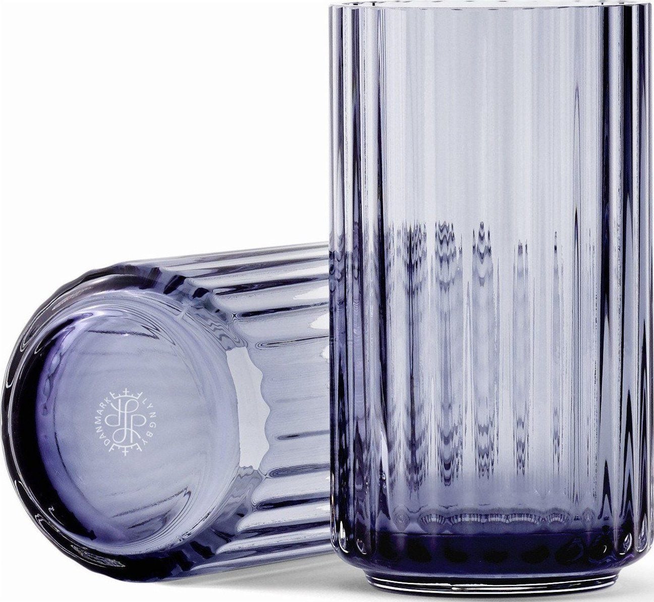 Lyngby Vase 12 cm blue aus Glas