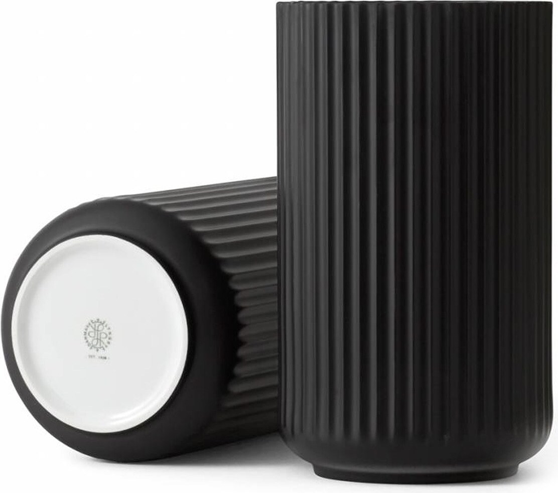 Lyngby Vase 12 cm schwarz