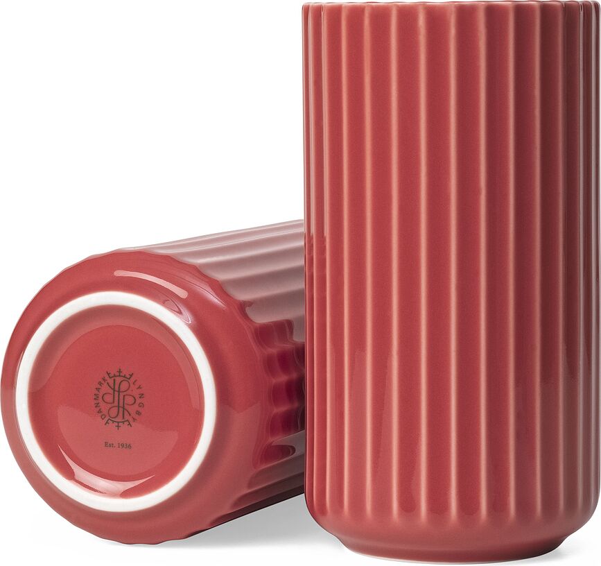 Lyngby Vase 15,5 cm, rød