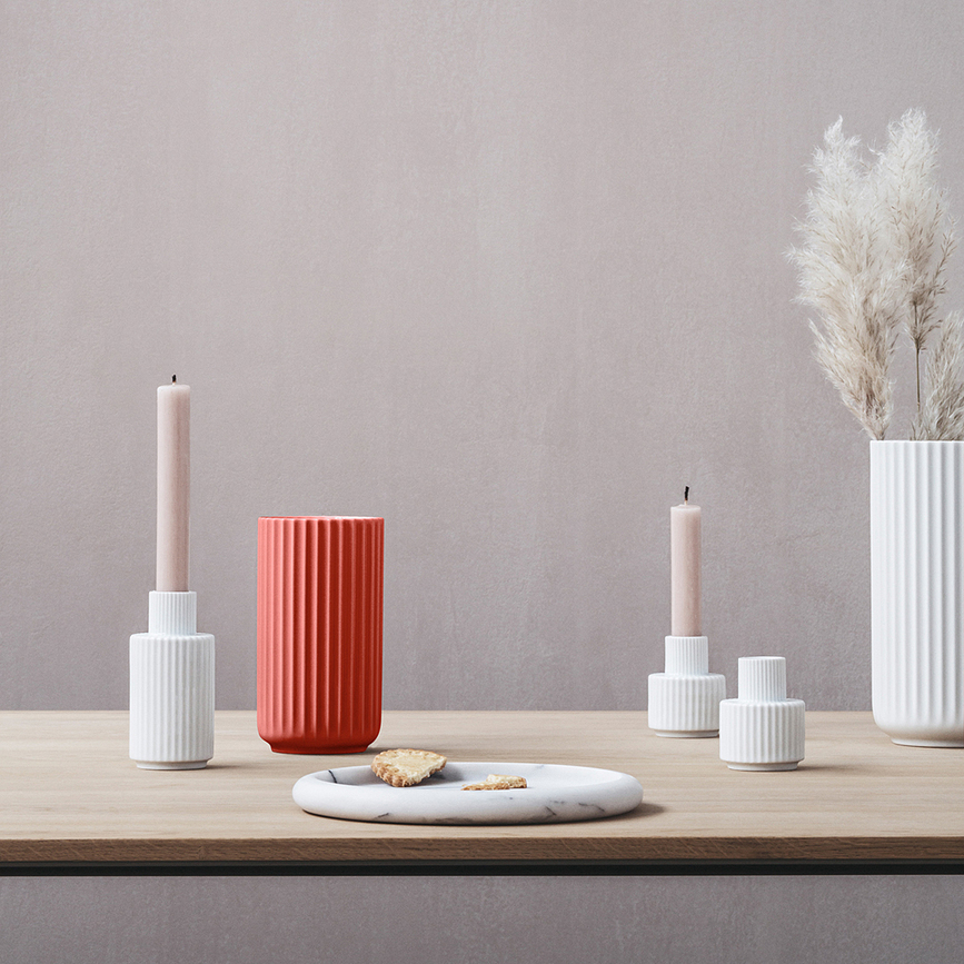 Lyngby Vase 15,5 cm, rouge