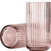 Lyngby Vase 20 cm burgundy glass