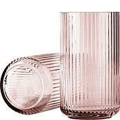 Lyngby Vase 25 cm burgundy glass