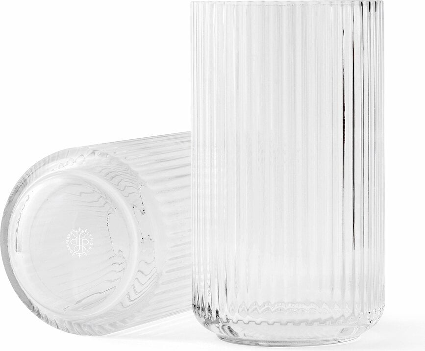 Lyngby Vase 25 cm clear aus Glas