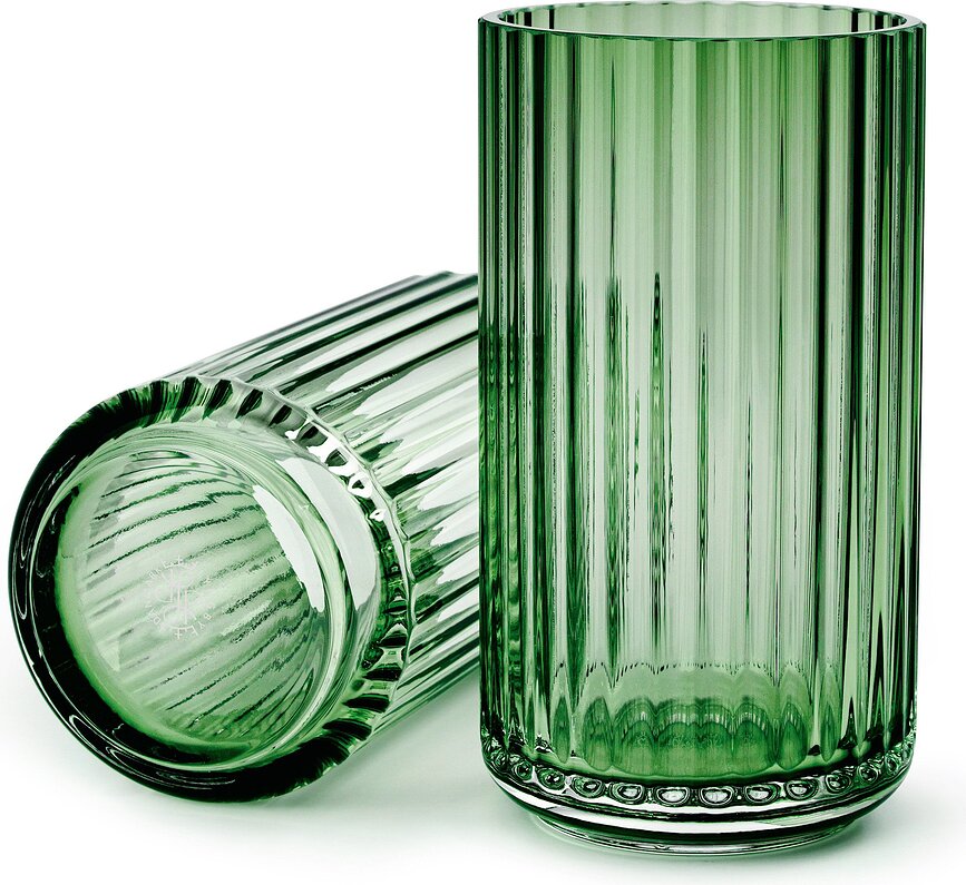 Lyngby Vase 31 cm copenhagen green aus Glas