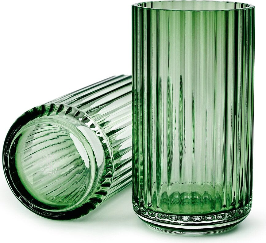 Lyngby Vase 38 cm copenhagen green aus Glas