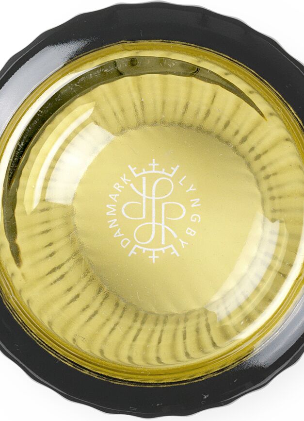 Lyngby Vase, 15,5 cm, vert olive, en verre