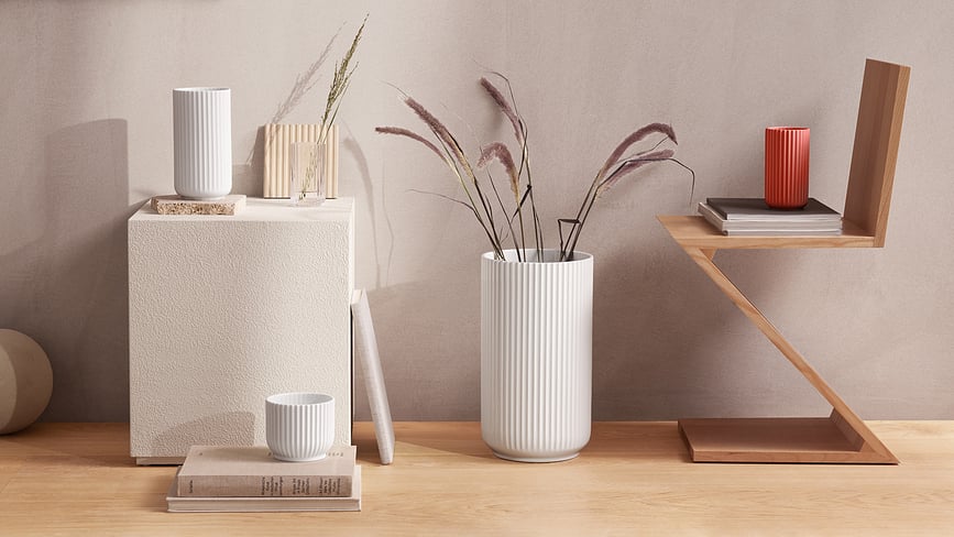 Lyngby Vaza 15,5 cm crvena