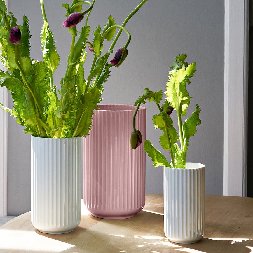 Lyngby Vaza 25 cm ružičasta