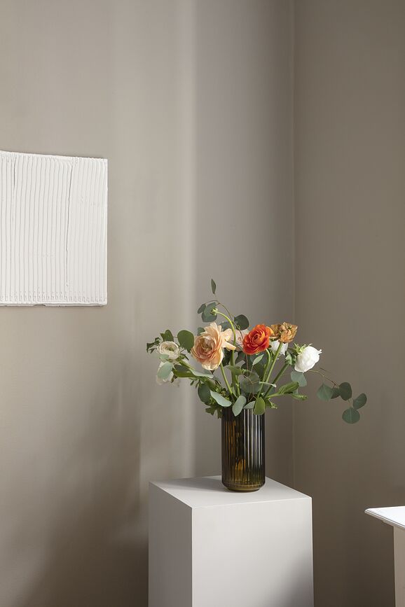 Lyngby Vaza 15,5 cm maslinasta staklena