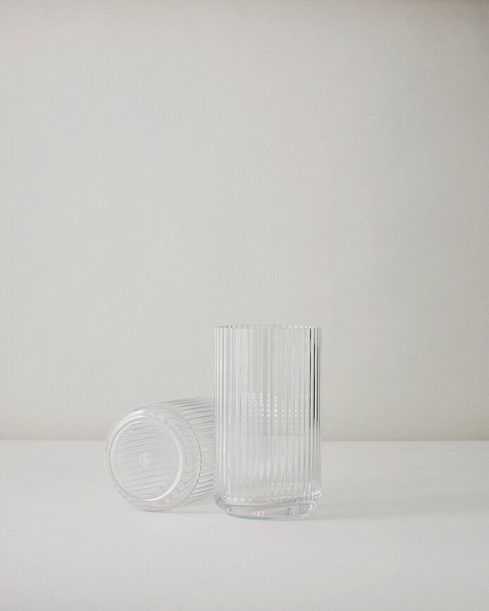 Lyngby Vaza, 15 cm, steklena, prozorna