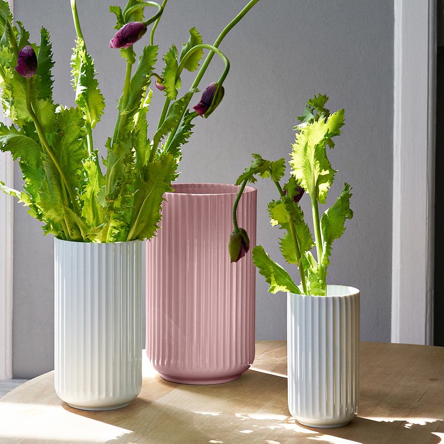 Lyngby Vazna, 25 cm, rožnata