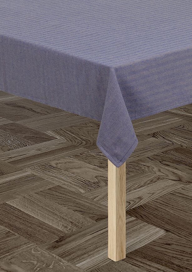 Mantel Herringbone, 150 x 370 cm, azul