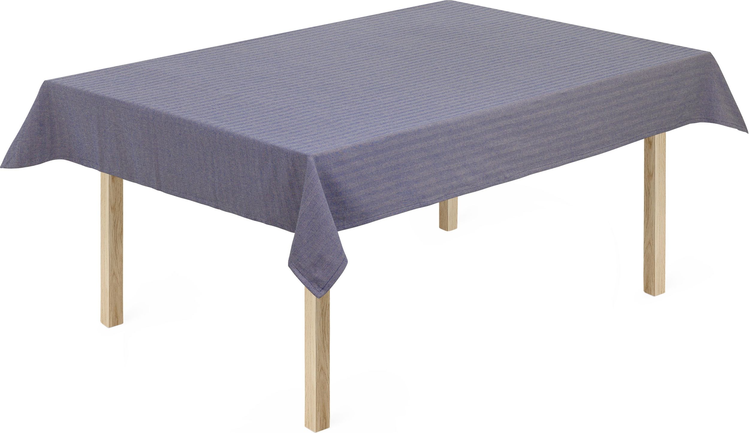 Obrus Herringbone 150 x 270 cm niebieski