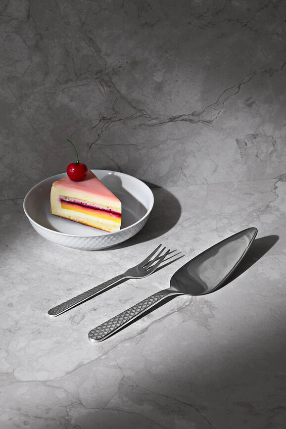 Pala para tarta Rhombe Cake, plateada