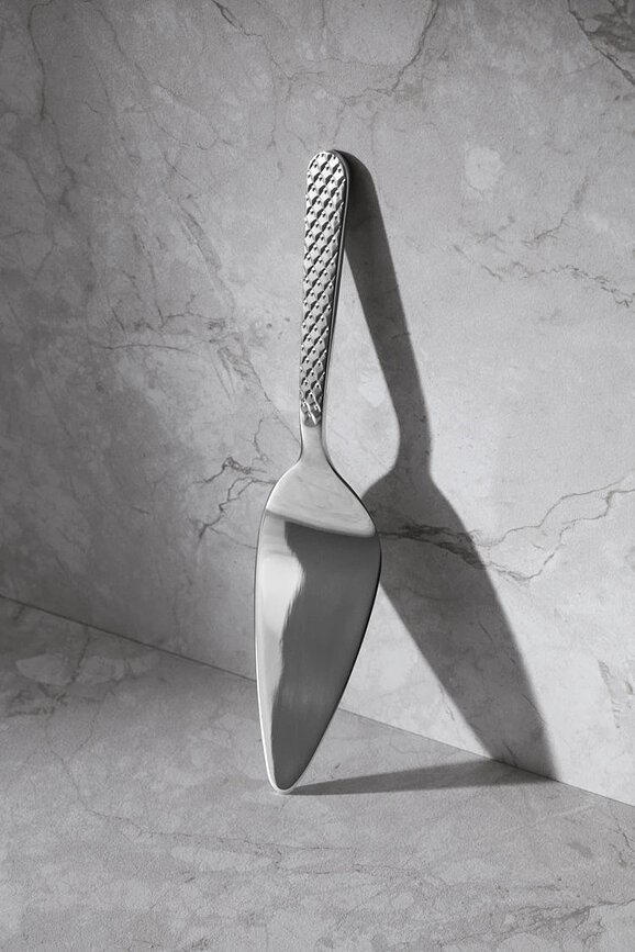 Pala para tarta Rhombe Cake, plateada