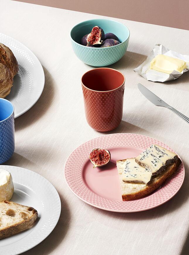 Plato de Desayuno Rhombe, 21 cm, rosa