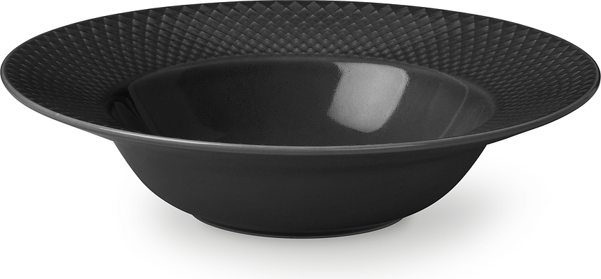 Plato Hondo Rhombe Earth, 24,5 cm, negro