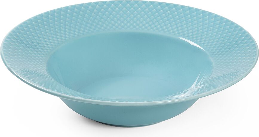 Plato Hondo Rhombe, turquesa