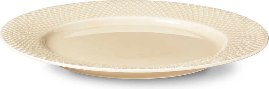Plato Llano Rhombe Earth, 27 cm, beige