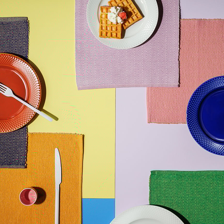 Herringbone Pogrinjek, recikliran, moder