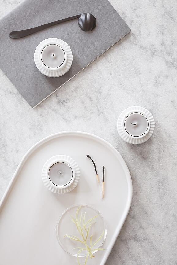 Portavelas redondos Lyngby, 2 unidades