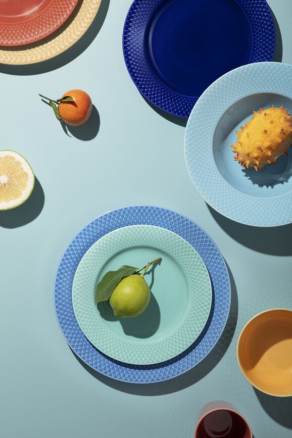 Rhombe Assiette à dessert, 23 cm, bleu marine