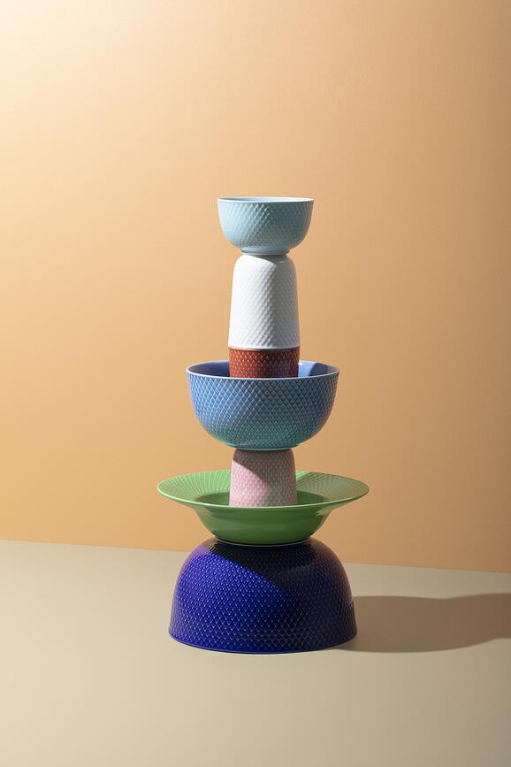 Rhombe Assiette Creuse, turquoise