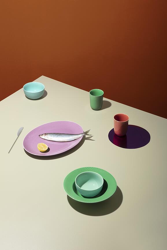 Rhombe Assiette Creuse, turquoise