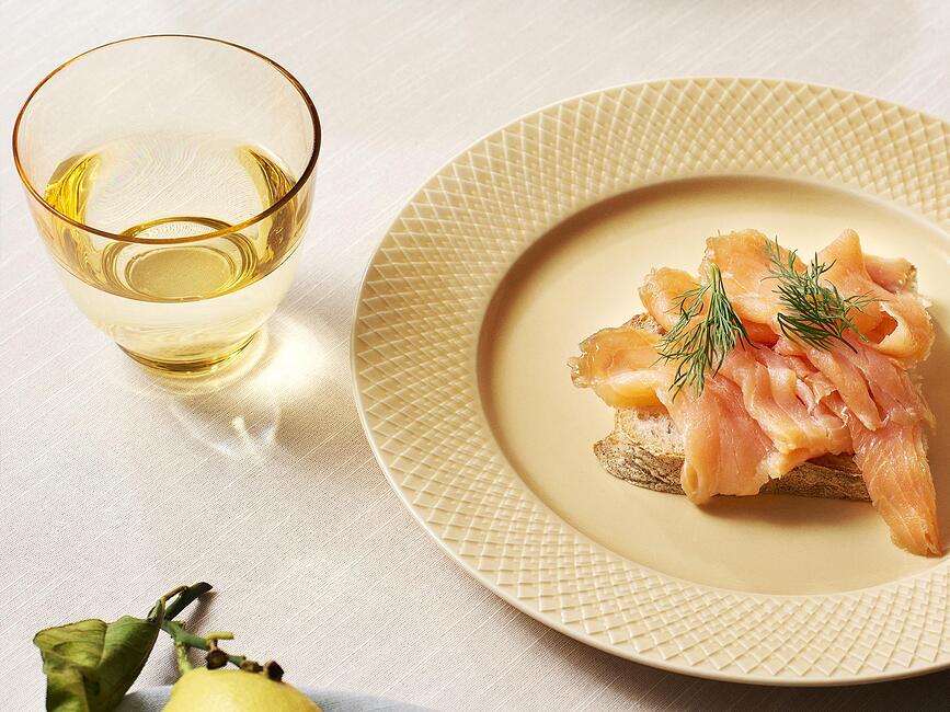 Rhombe Assiette Plate 27 cm, bleue