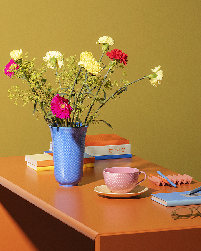 Rhombe Βάζο, 20 εκ., κίτρινο