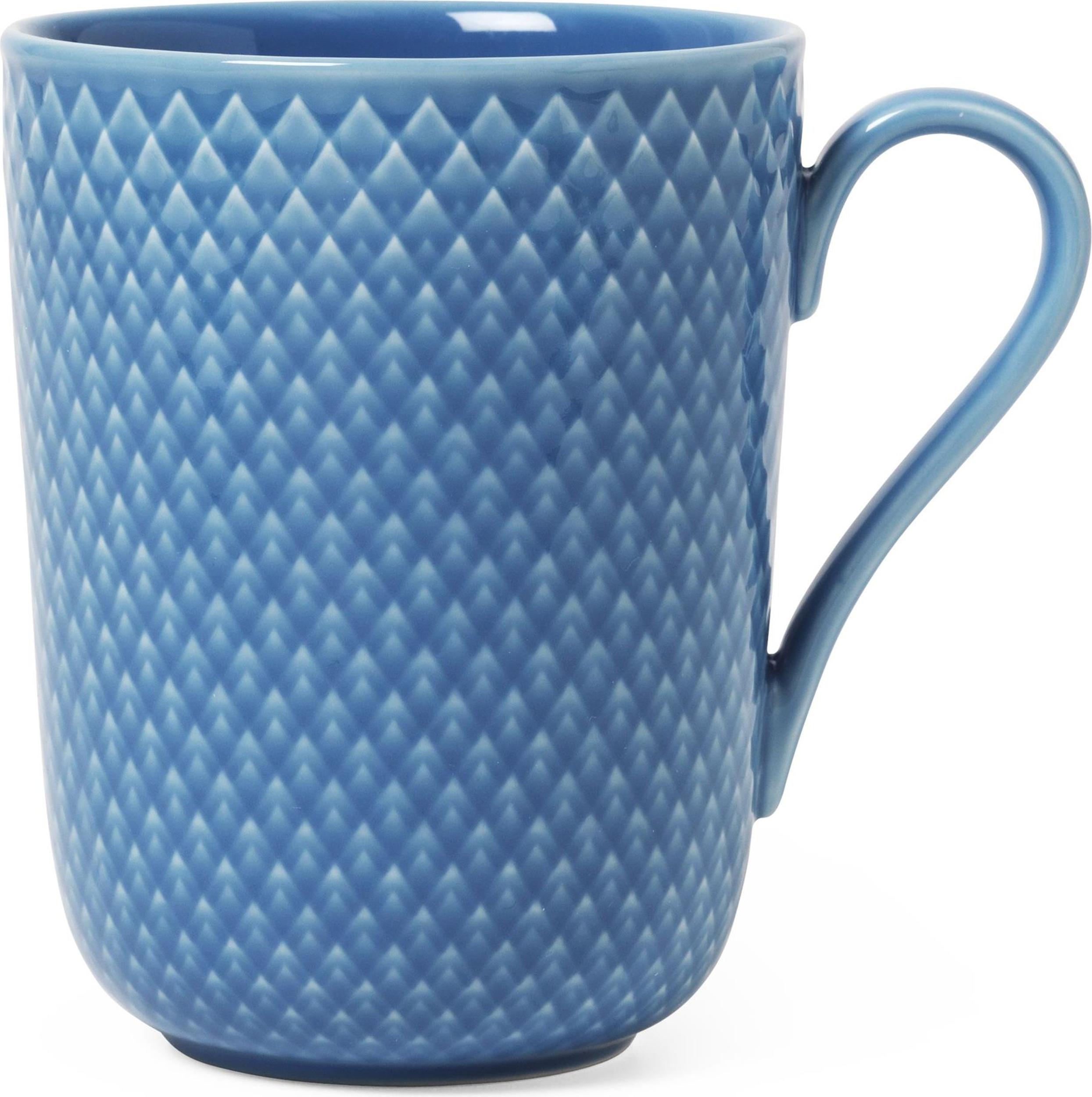Rhombe Becher 330 ml blau