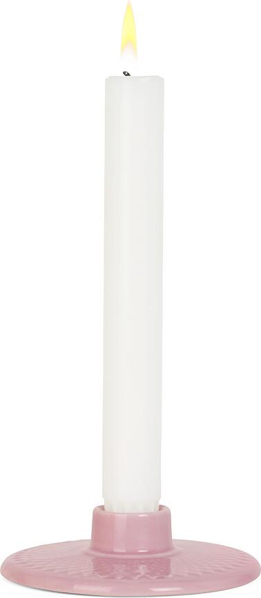 Rhombe Bougeoir pour bougie classique, rose