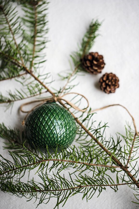 Rhombe Boule de Noël, vert doux