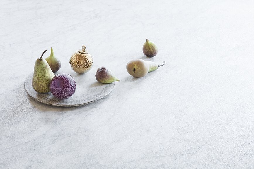 Rhombe Μπάλα χριστουγεννιάτικη, 7 εκ., ασημένια