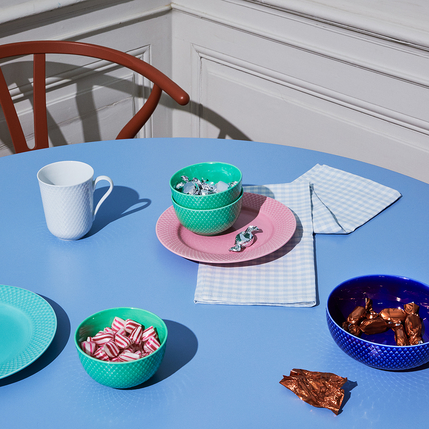 Rhombe Color Bol 15,5 cm, bleu