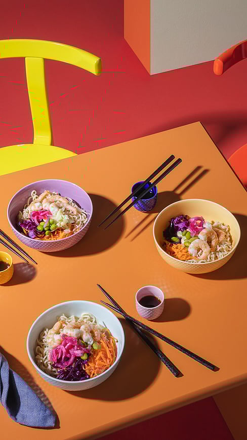 Rhombe Color Skleda, 15,5 cm, granatna