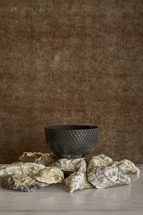 Rhombe Earth Bol 11 cm, noir