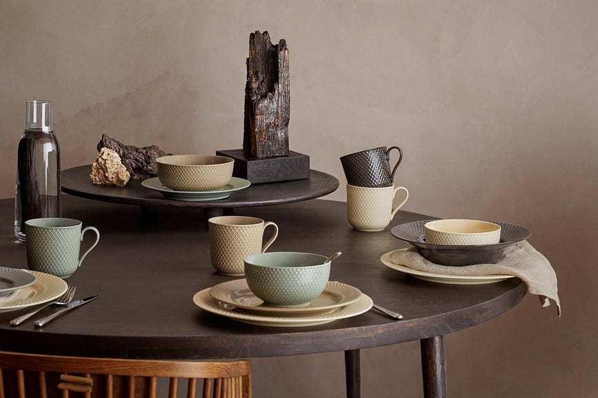 Rhombe Earth Duboki Tanjur 24,5 cm crni