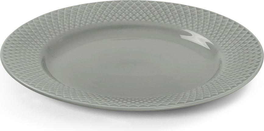 Rhombe Earth Krožnik za zajtrk, 21 cm, sivozelen