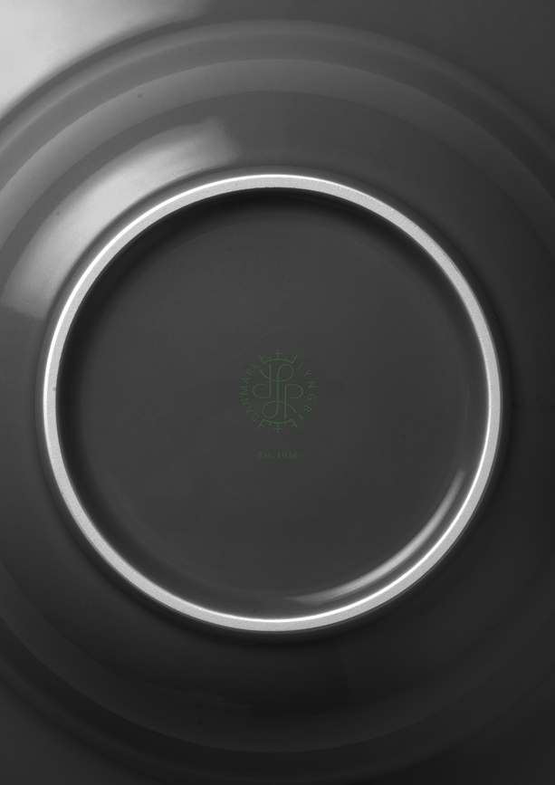 Rhombe Earth Πιάτο Βαθύ, 24,5 εκ., μαύρο