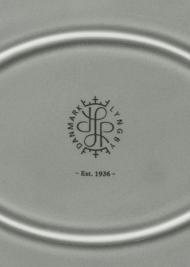 Rhombe Earth Pladanj ovalni 28,5 cm sivozeleni