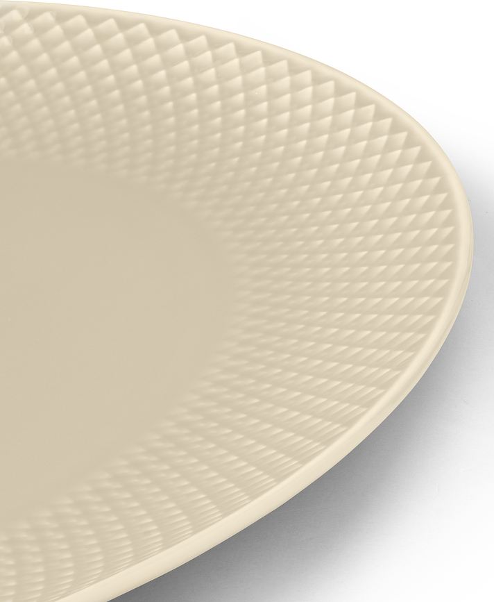 Rhombe Earth Plat ovale, 28,5 cm, beige