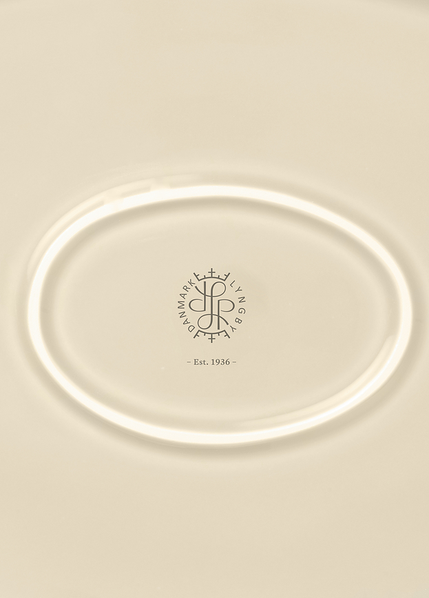 Rhombe Earth Plat ovale, 28,5 cm, beige