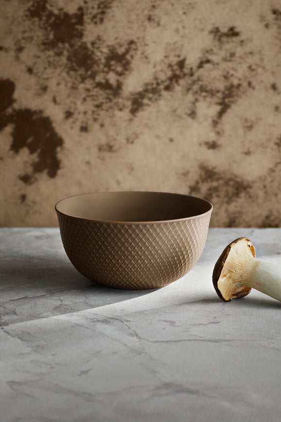 Rhombe Earth Skleda za serviranje, 17,5 cm, sivo-rjava