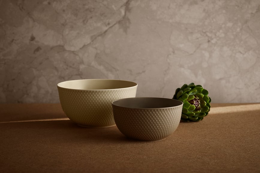 Rhombe Earth Zdjela za posluživanje 17,5 cm sivkasto smeđa