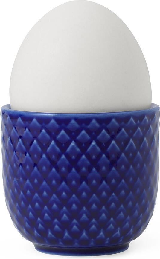 Rhombe Eierbecher marineblau