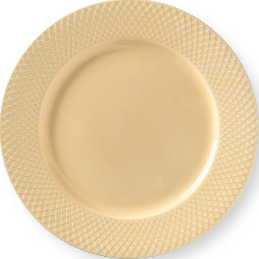 Rhombe Jedilni krožnik, 27 cm, svetlo rumen