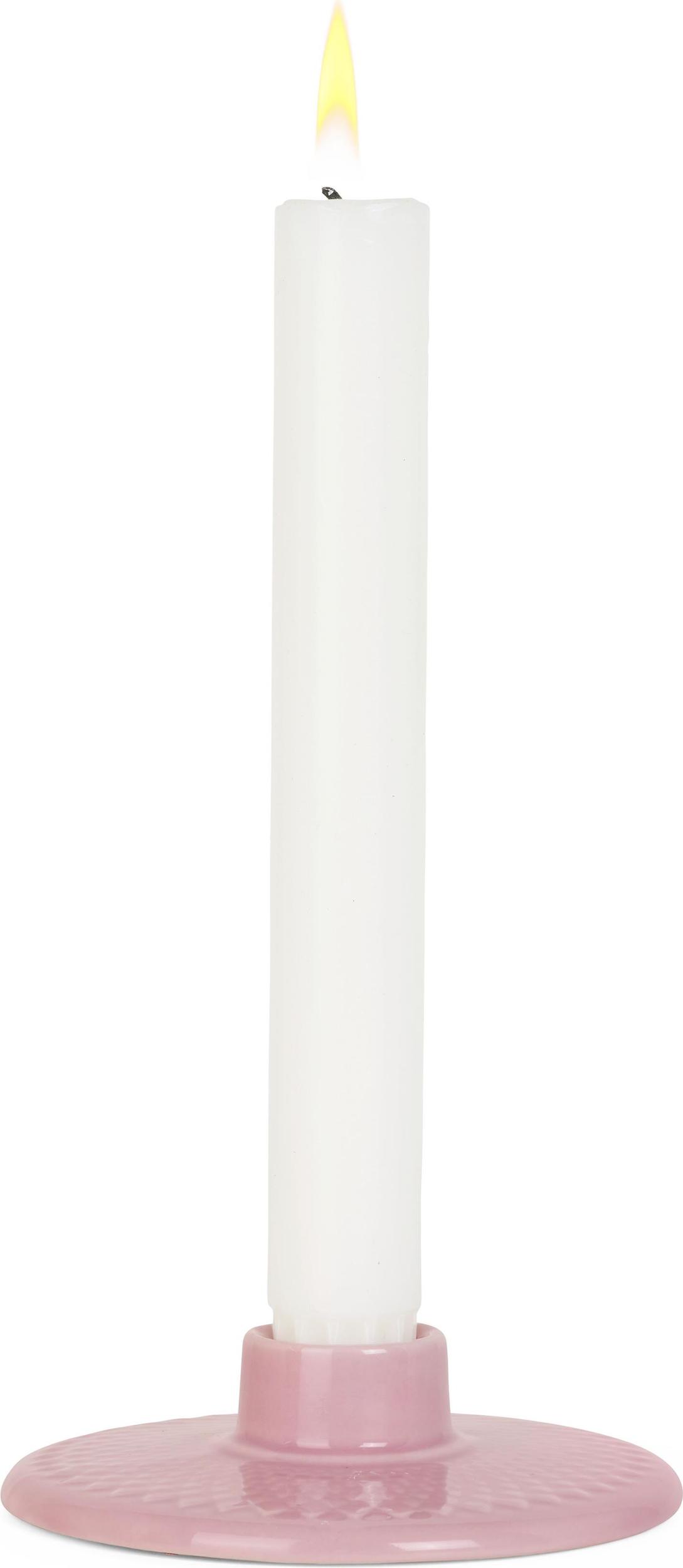Rhombe Klassischer Kerzenhalter rosa