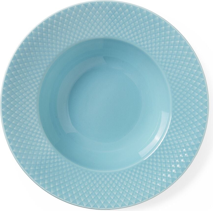 Rhombe Krožnik globok, turkizen