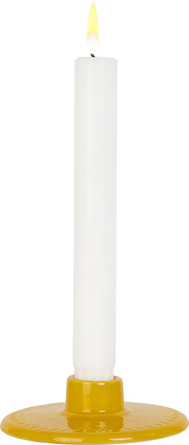 Rhombe Ljusstake för klassiskt ljus, gul